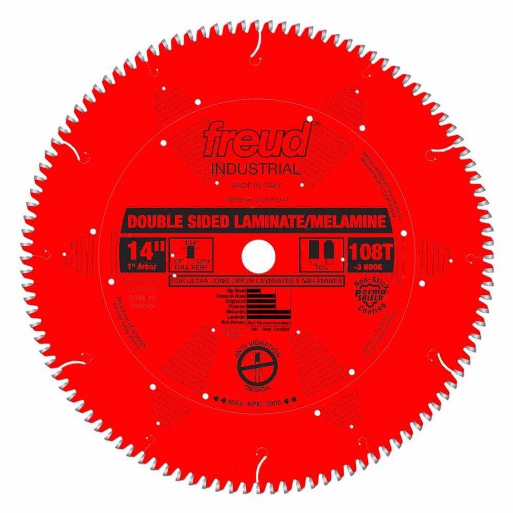 14" Double Sided Laminate / Melamine Blade