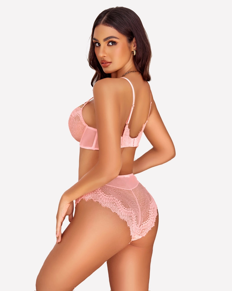 2 Pieces Lace Bra and Panty Sets