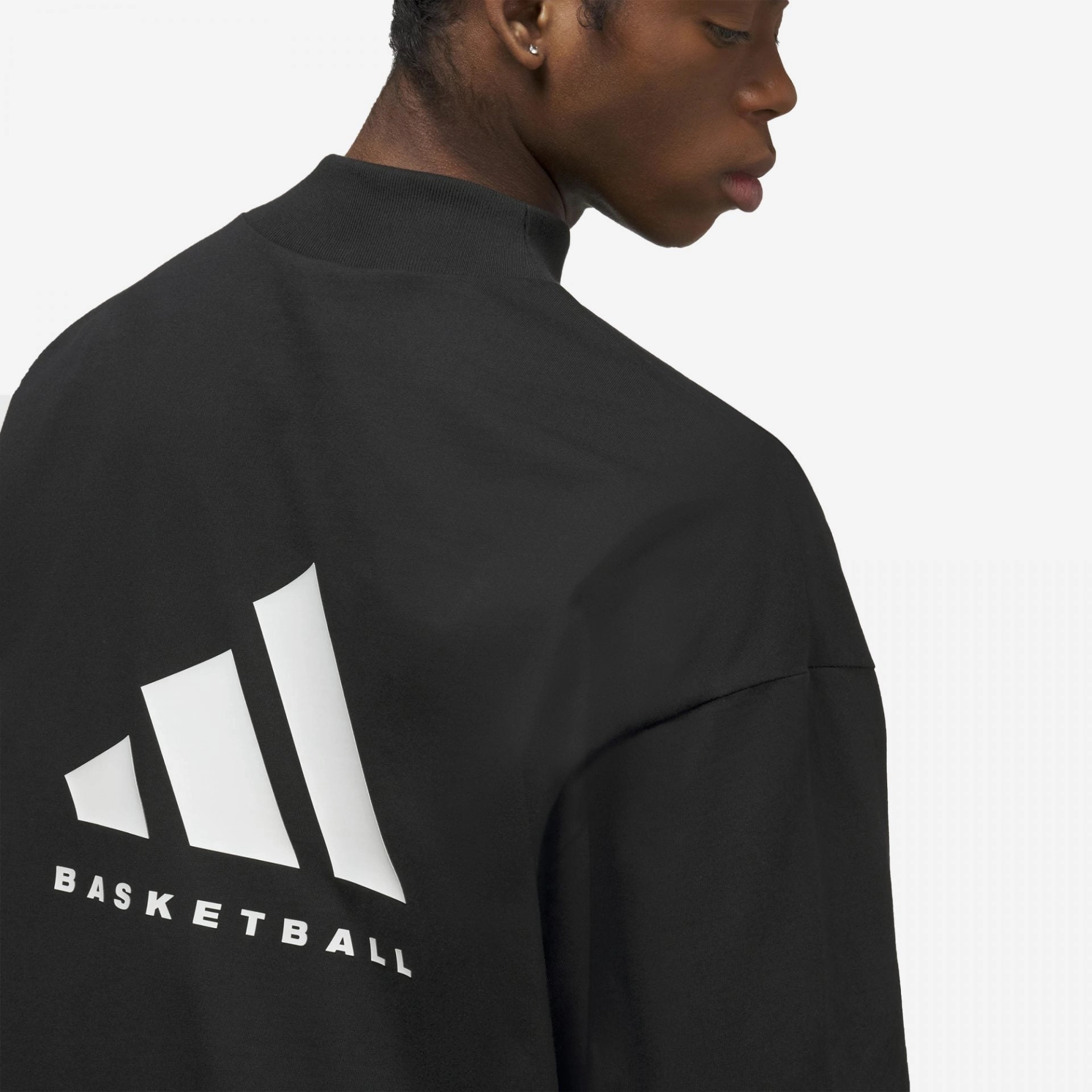 Adidas Originals | BASKETBALL LONG SLEEVE TEE  { BLACK
