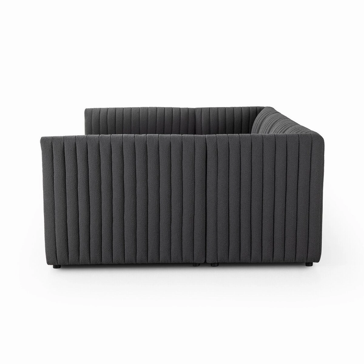 Alexander Dining Banquette, U Shape - 106" - Fiqa Boucle Charcoal