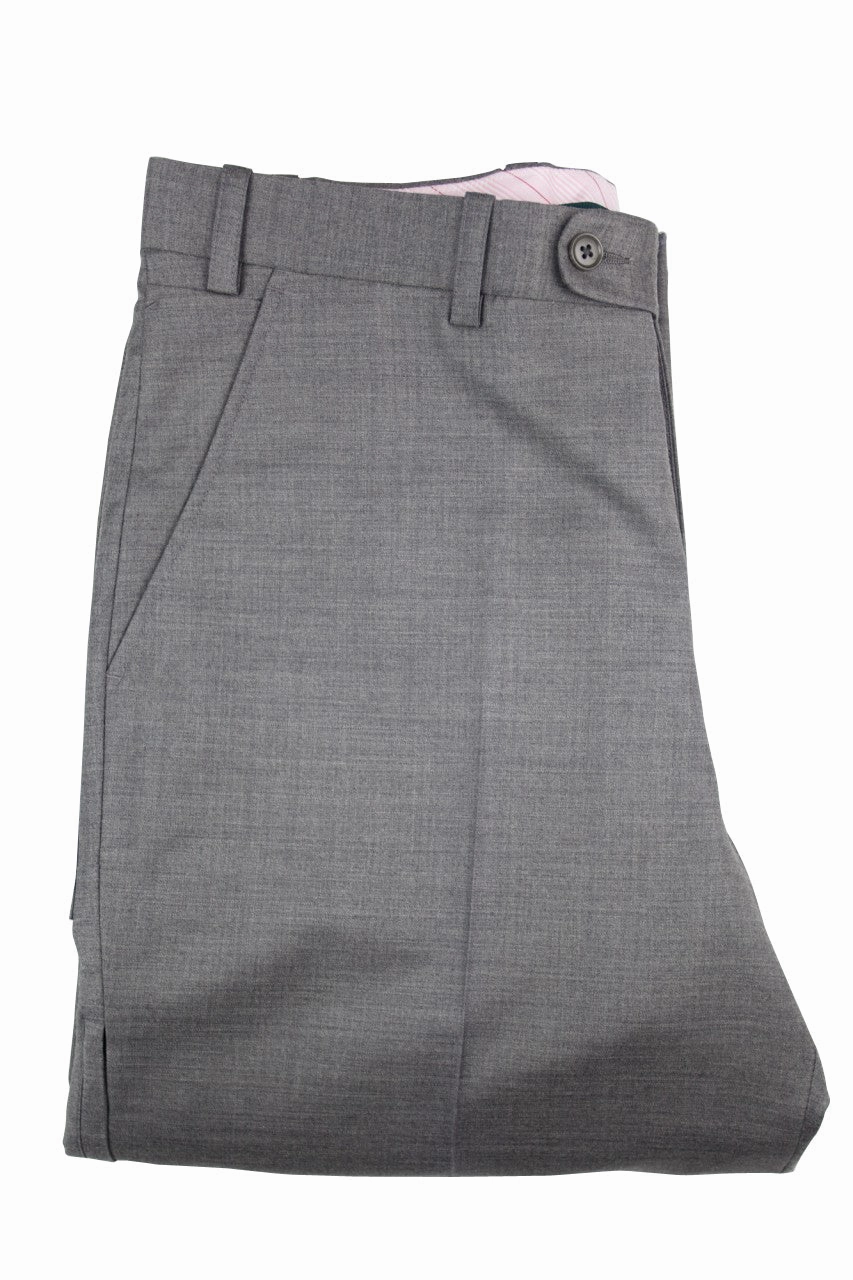 Aspen Flat Front Trouser with patch and zip pockets  - Ash Grey