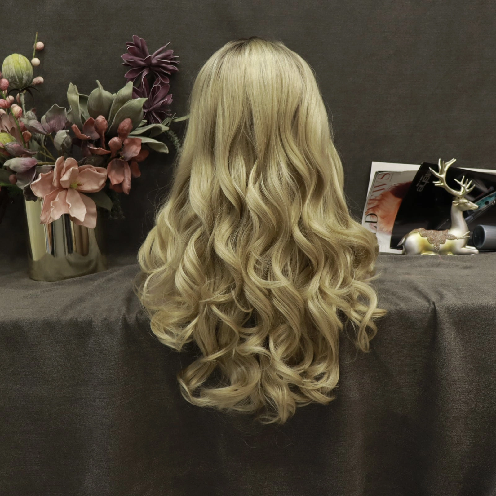 Barbra Jean IMstyle 30inches Synthetic Lace Front Wig Long Blonde tural Hairline Heat Resistant Wig for Women Super Daily Cosplay 13*2 cap-Super star