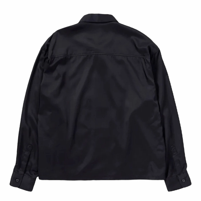 Bicolor Rayon Shirt Ls Black