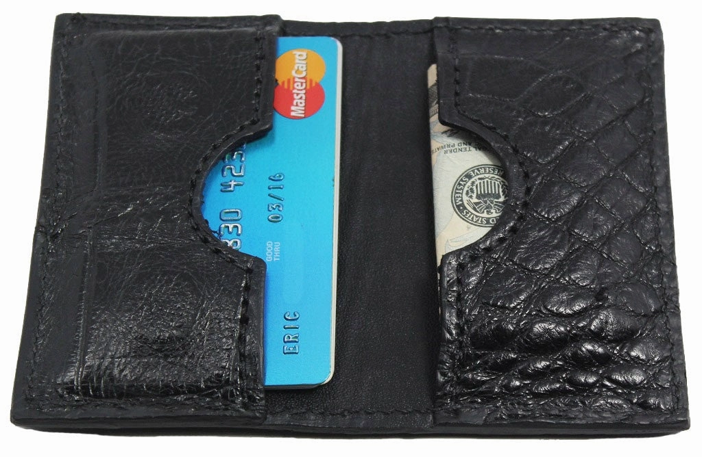 Black Alligator Credit Card & Business Card Wallet