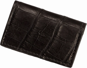 Black Alligator Credit Card & Business Card Wallet