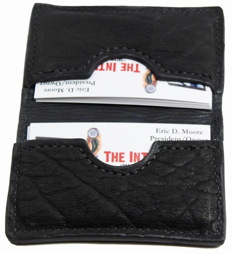 Black American Bison Credit Card & Business Card Wallet