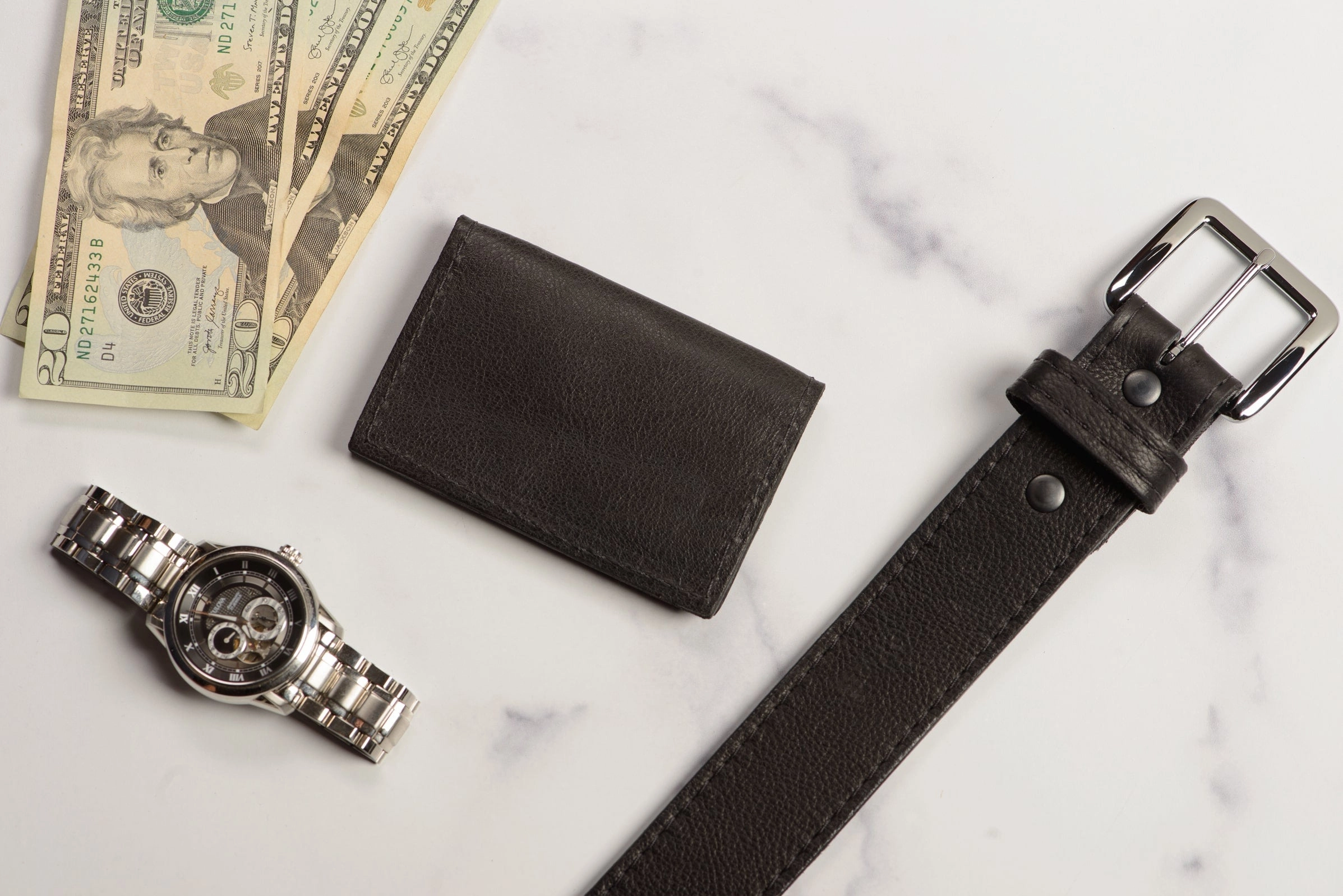 Black American Bison Credit Card & Business Card Wallet