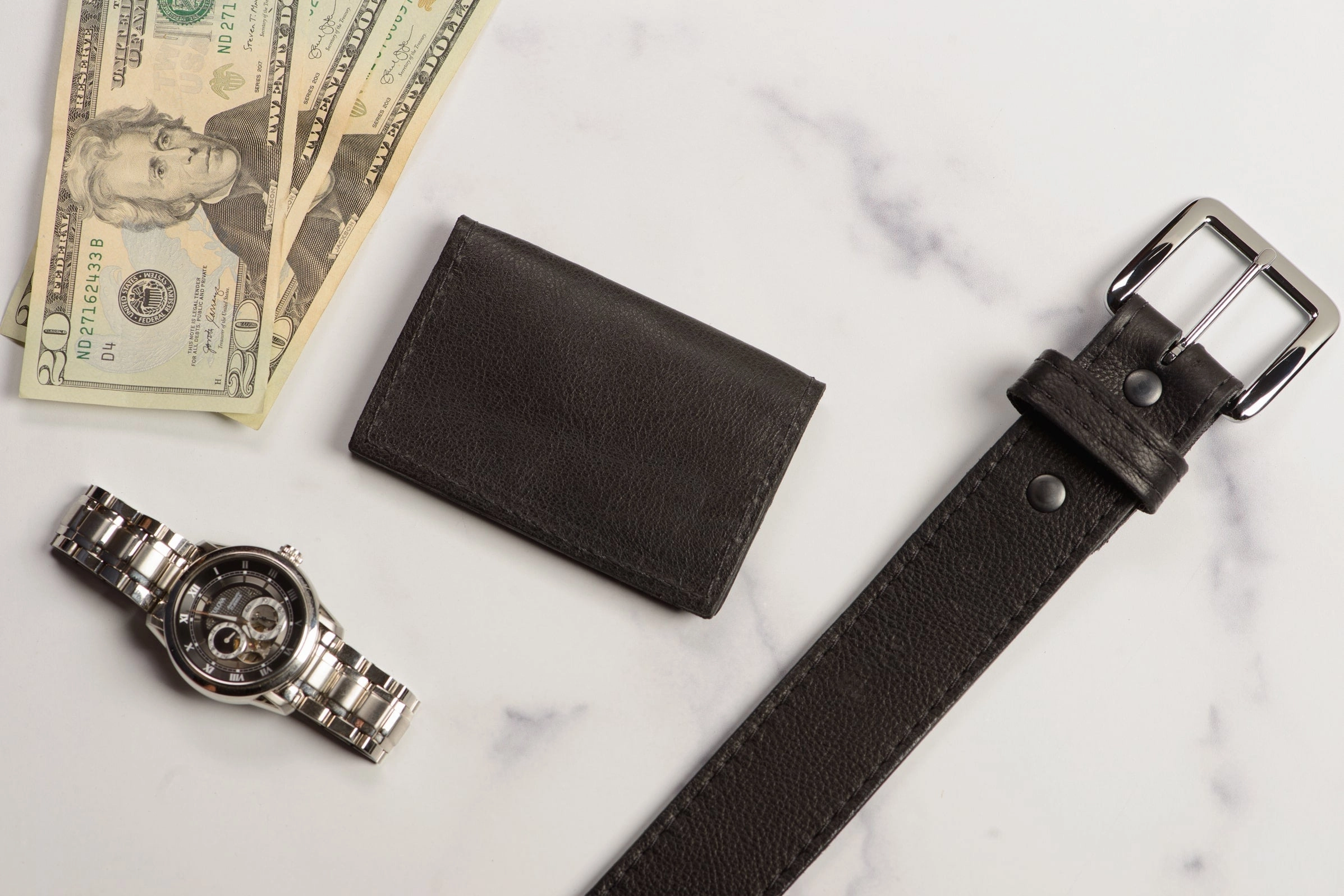 Black American Bison Credit Card & Business Card Wallet
