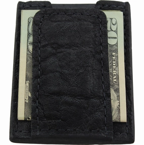 Black Elephant Money Clip Wallet With Credit Card Slots