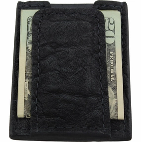 Black Elephant Money Clip Wallet With Credit Card Slots