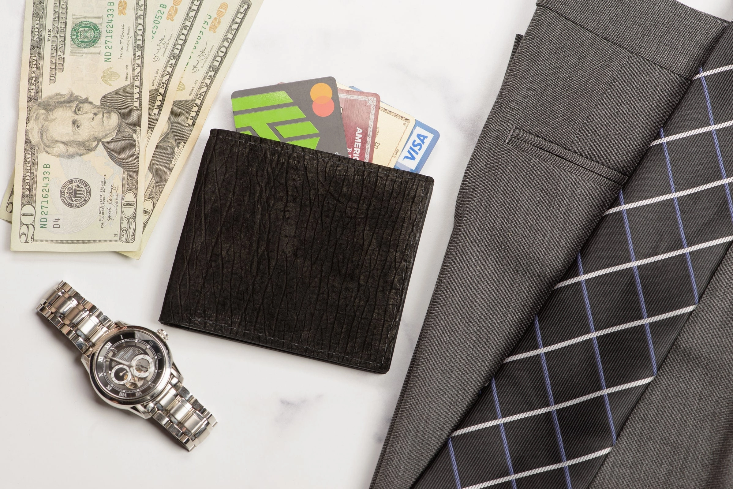 Black Hippopotamus Bifold Wallet
