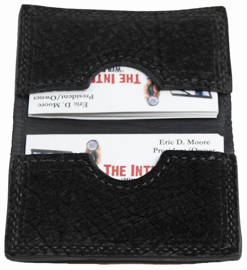 Black Hippopotamus Credit Card & Business Card Wallet