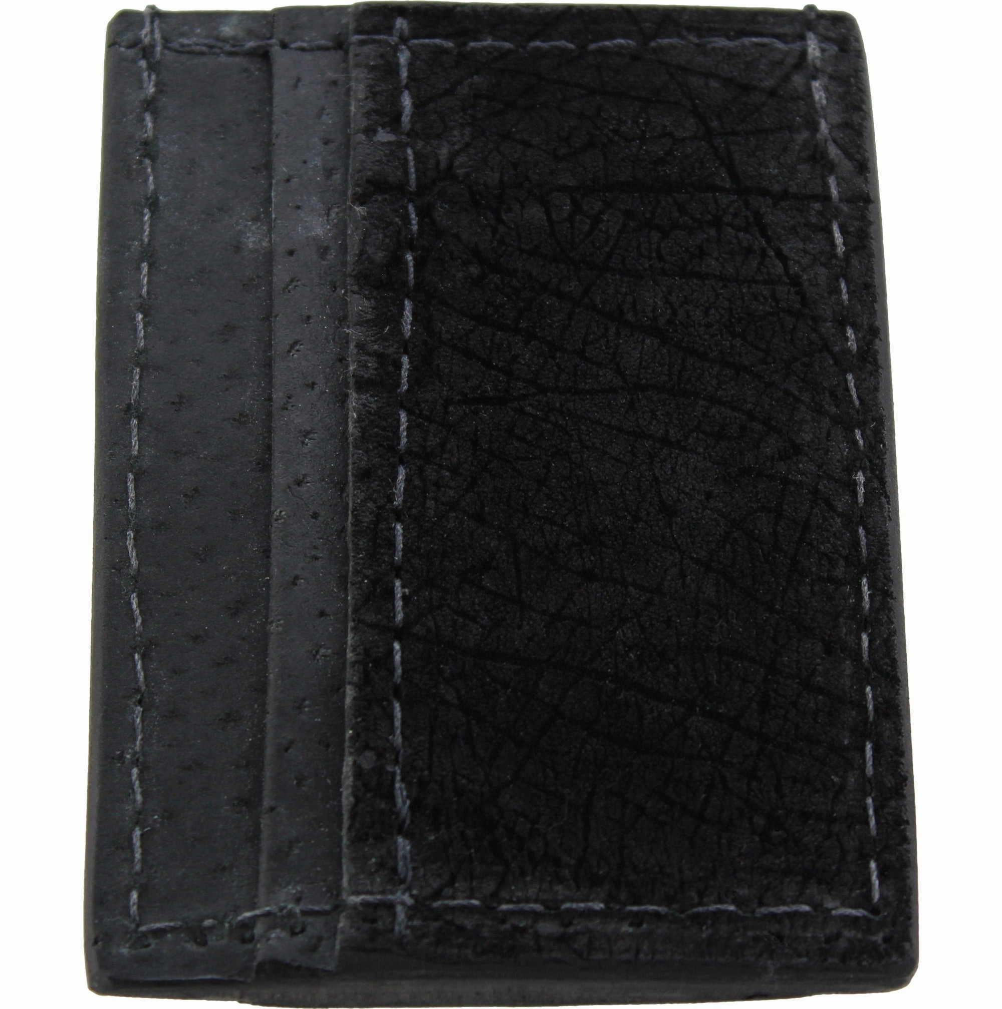 Black Hippopotamus Money Clip Wallet With Credit Card Slots