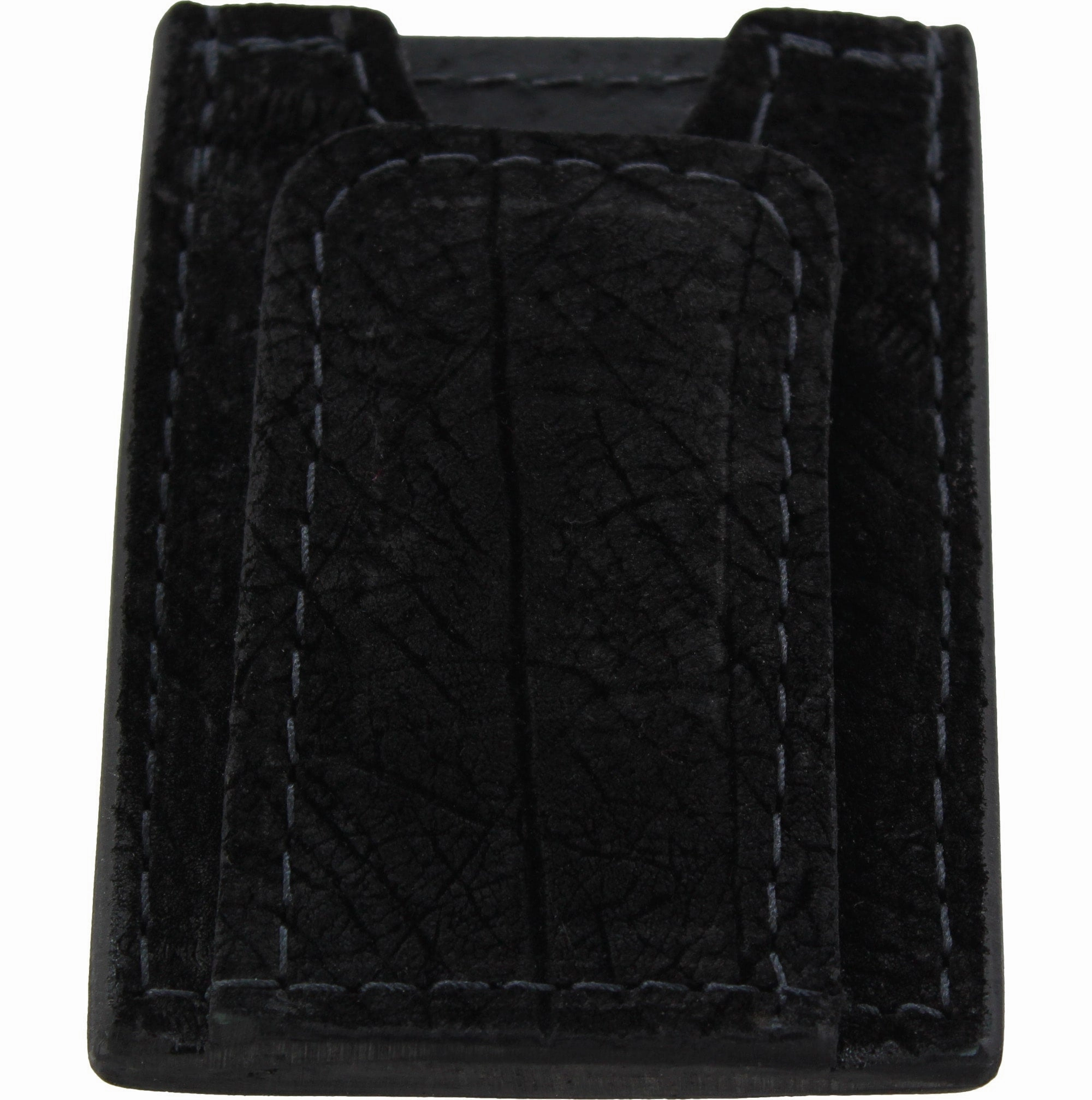 Black Hippopotamus Money Clip Wallet With Credit Card Slots