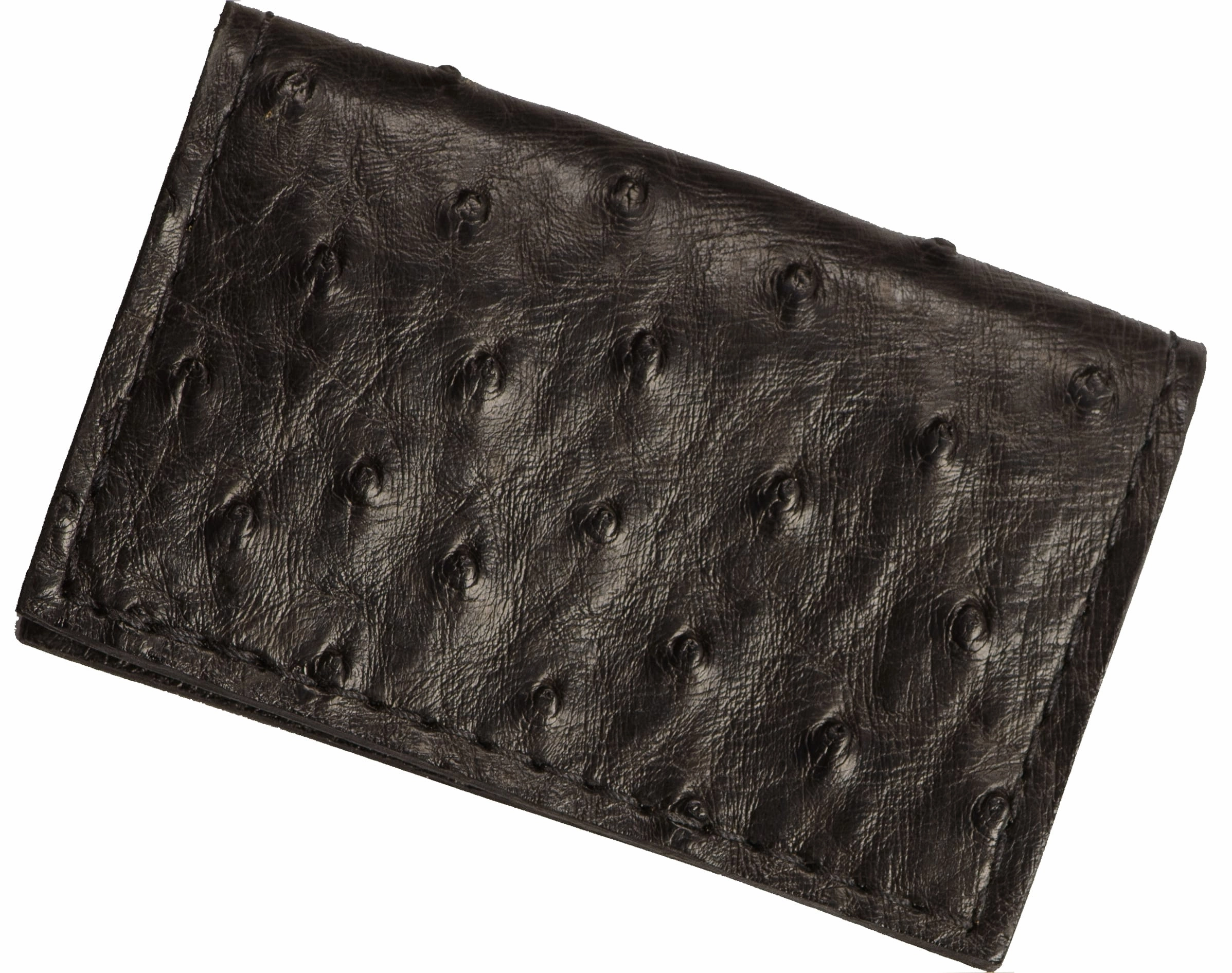 Black Ostrich Credit Card & Business Card Wallet