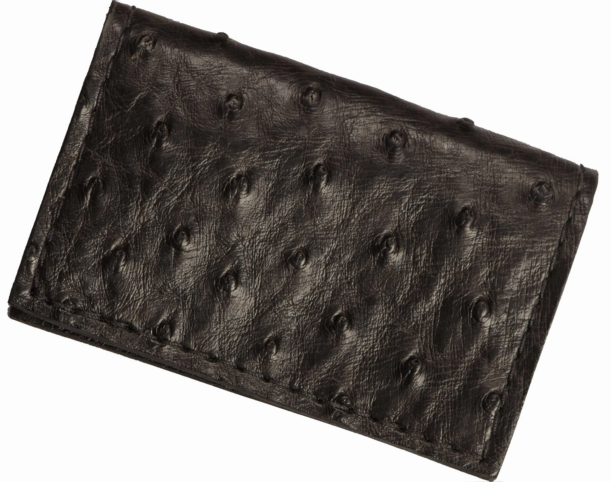 Black Ostrich Credit Card & Business Card Wallet