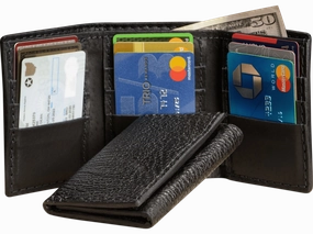 Black Shark Trifold Wallet