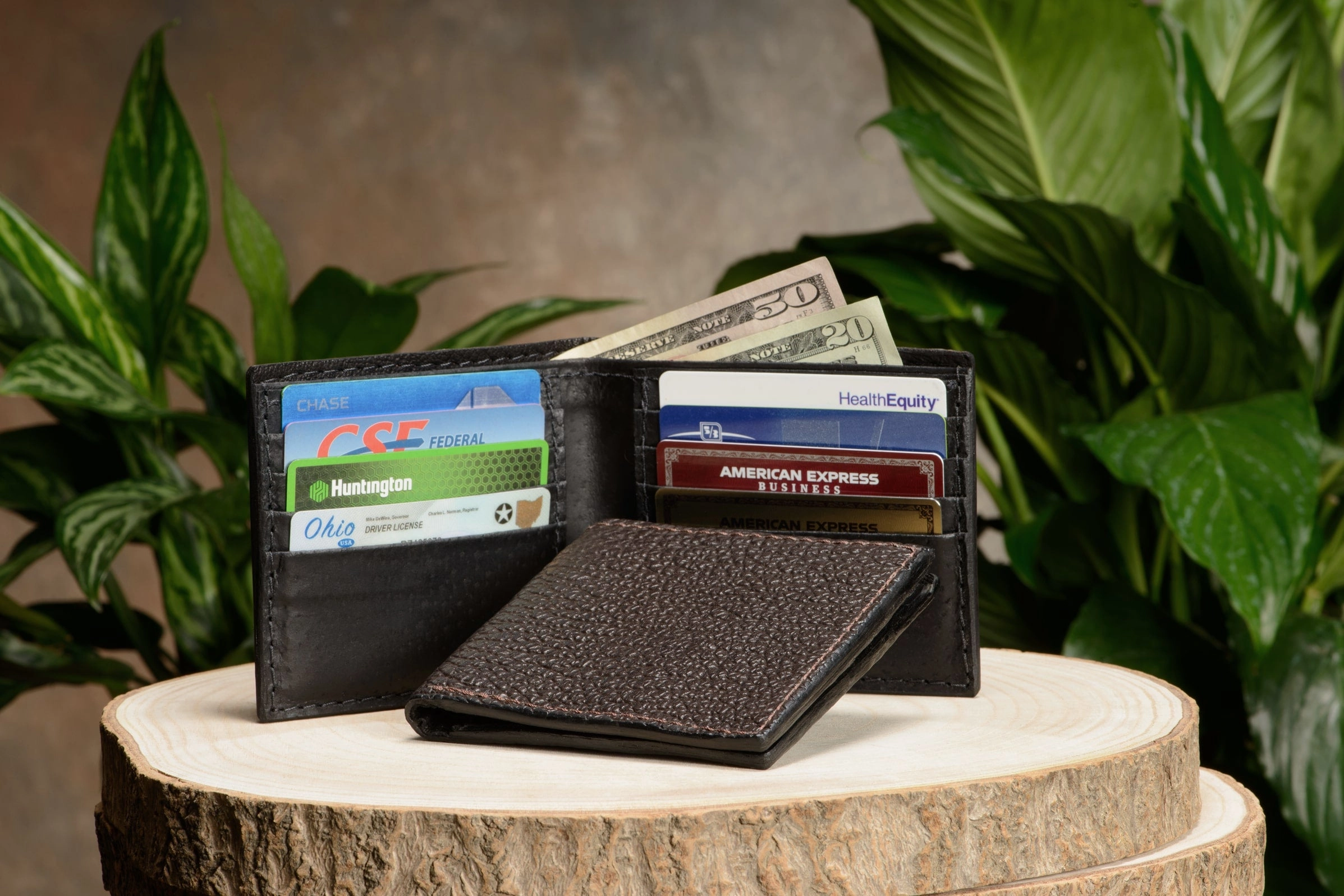 Brown Shark Bifold Wallet