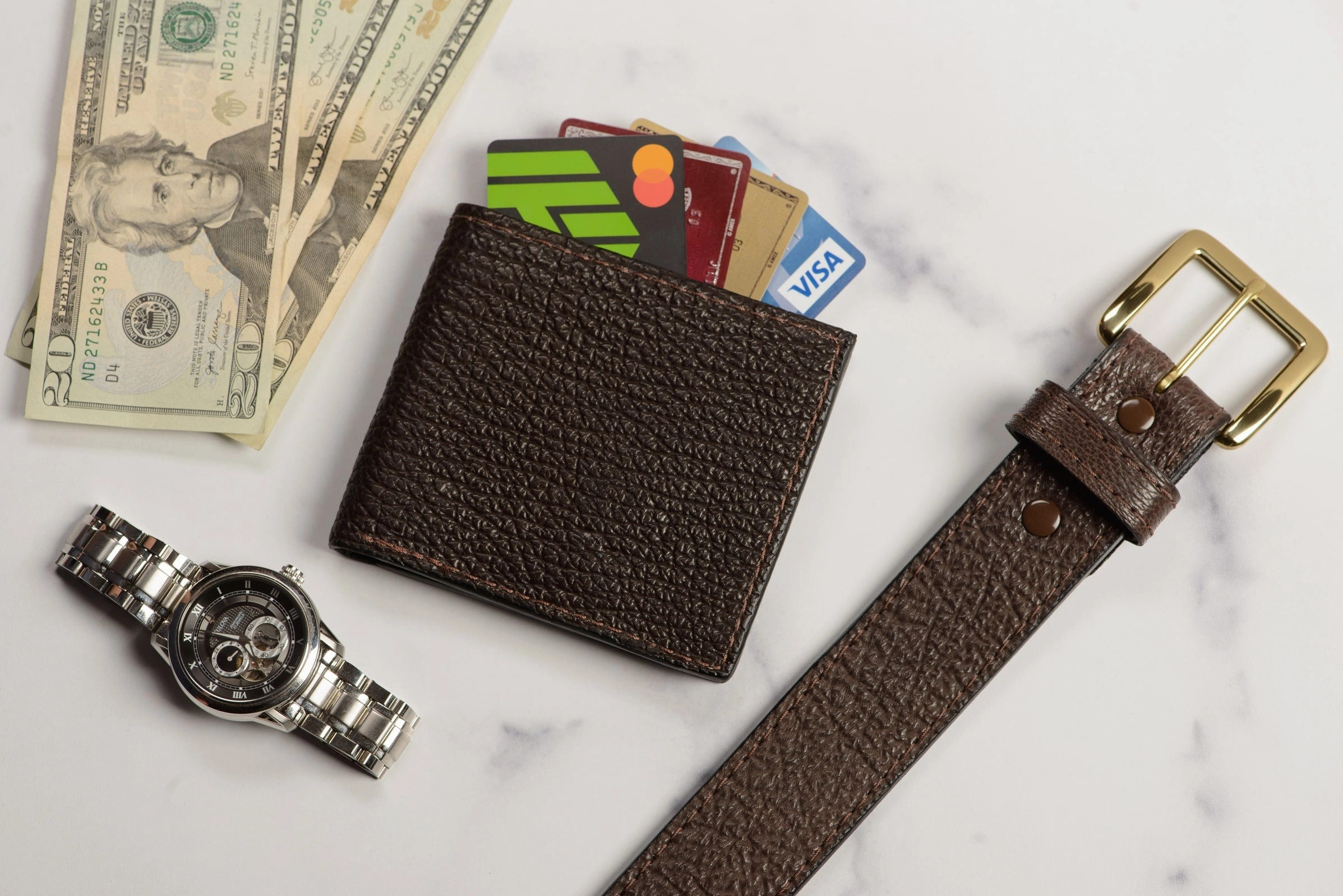 Brown Shark Bifold Wallet