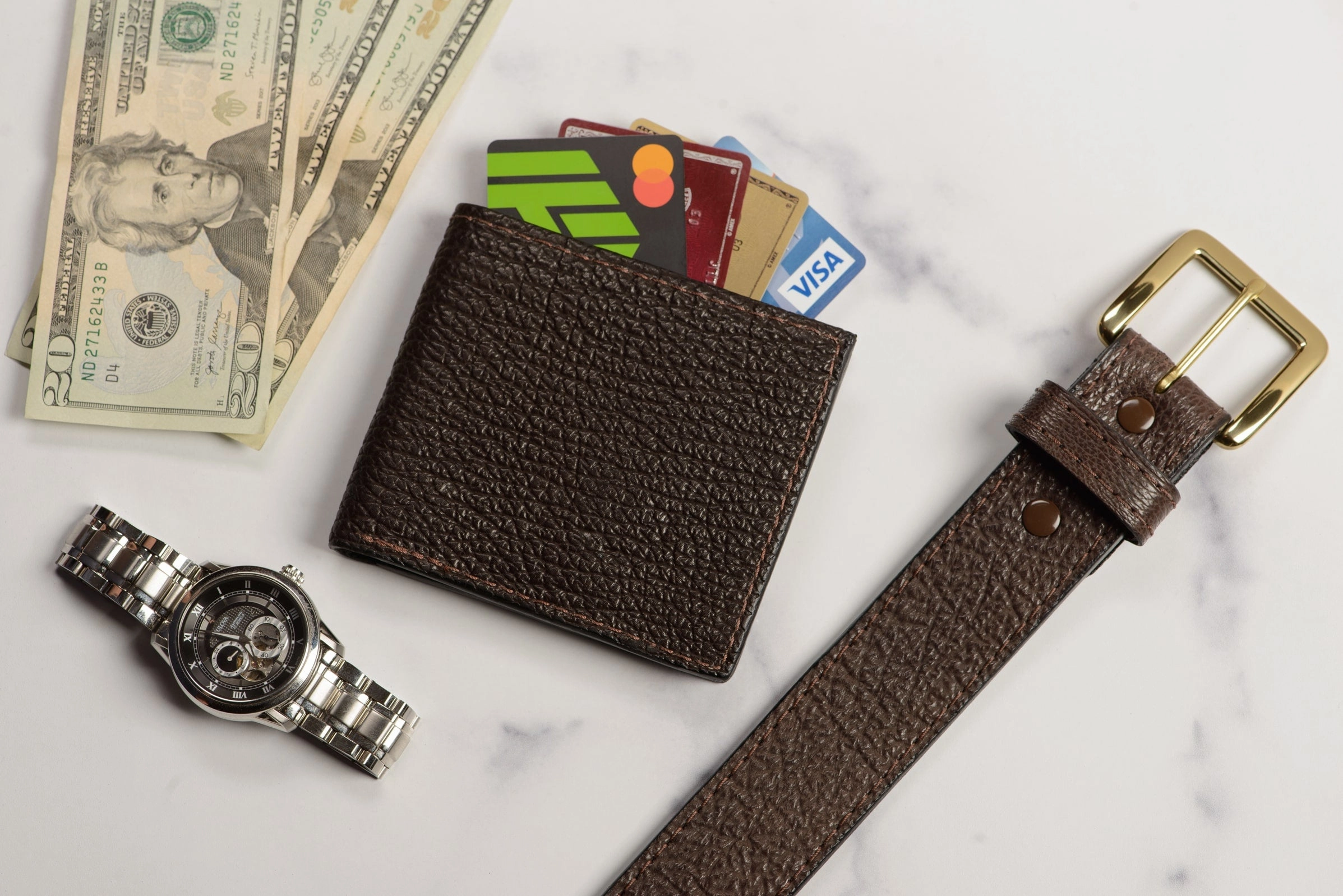 Brown Shark Bifold Wallet