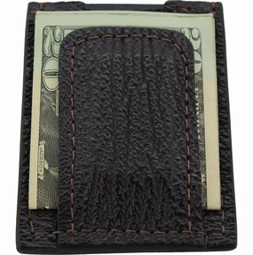 Brown Shark Money Clip Wallet With Credit Card Slots
