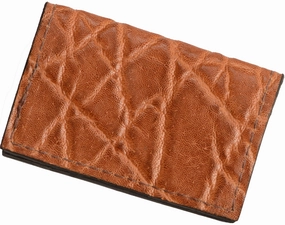 Caramel Brown Elephant Credit Card & Business Card Wallet