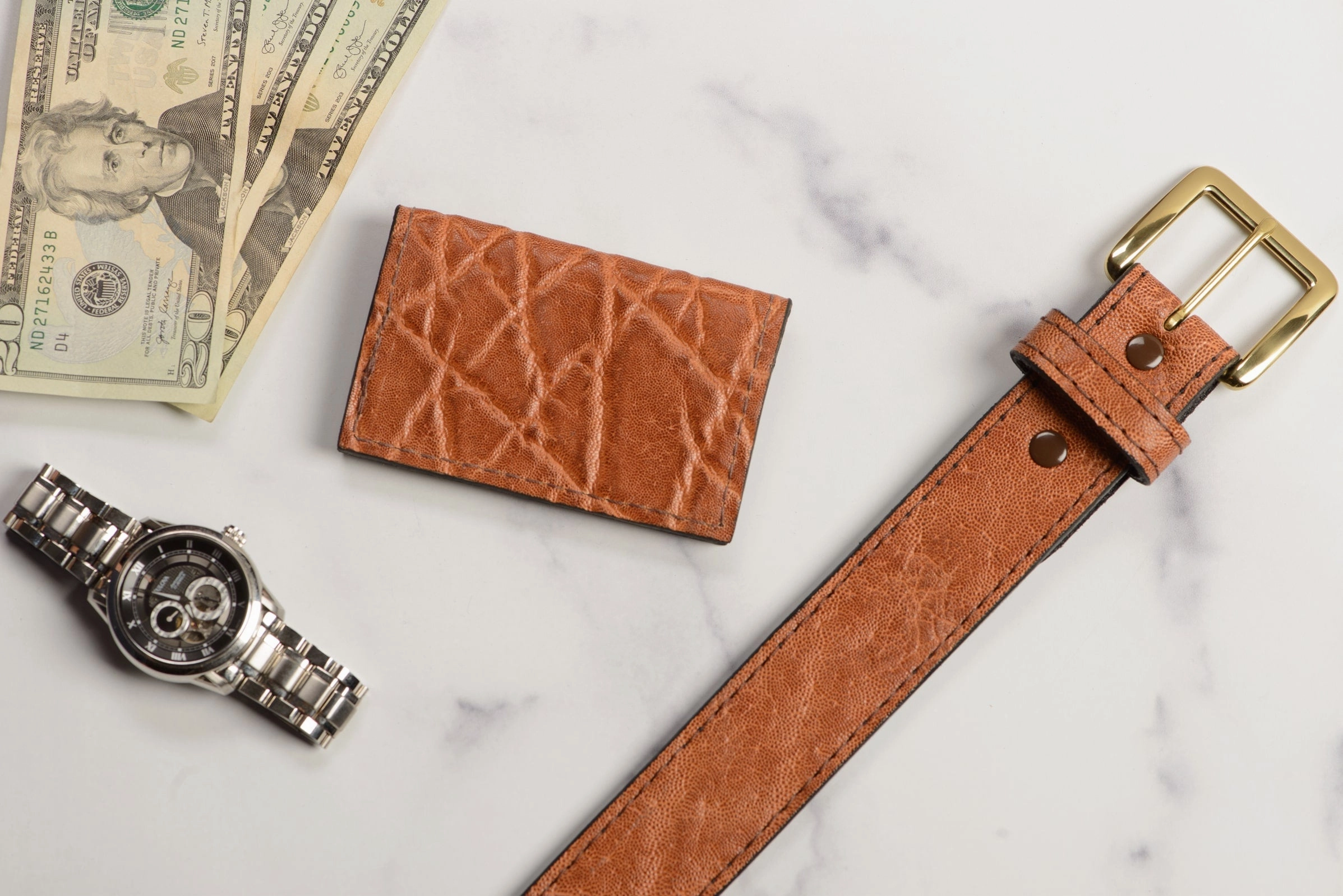Caramel Brown Elephant Credit Card & Business Card Wallet