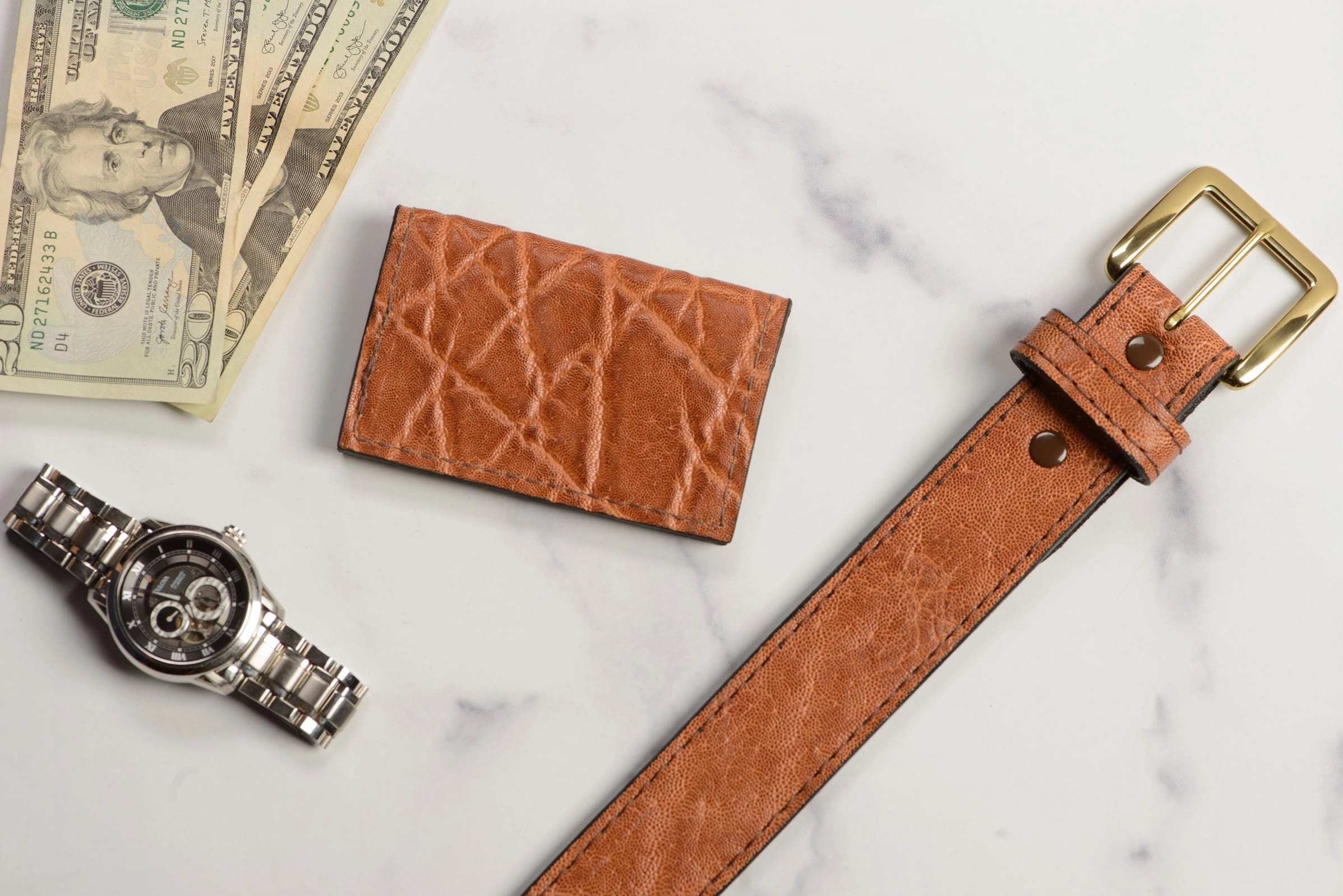 Caramel Brown Elephant Credit Card & Business Card Wallet
