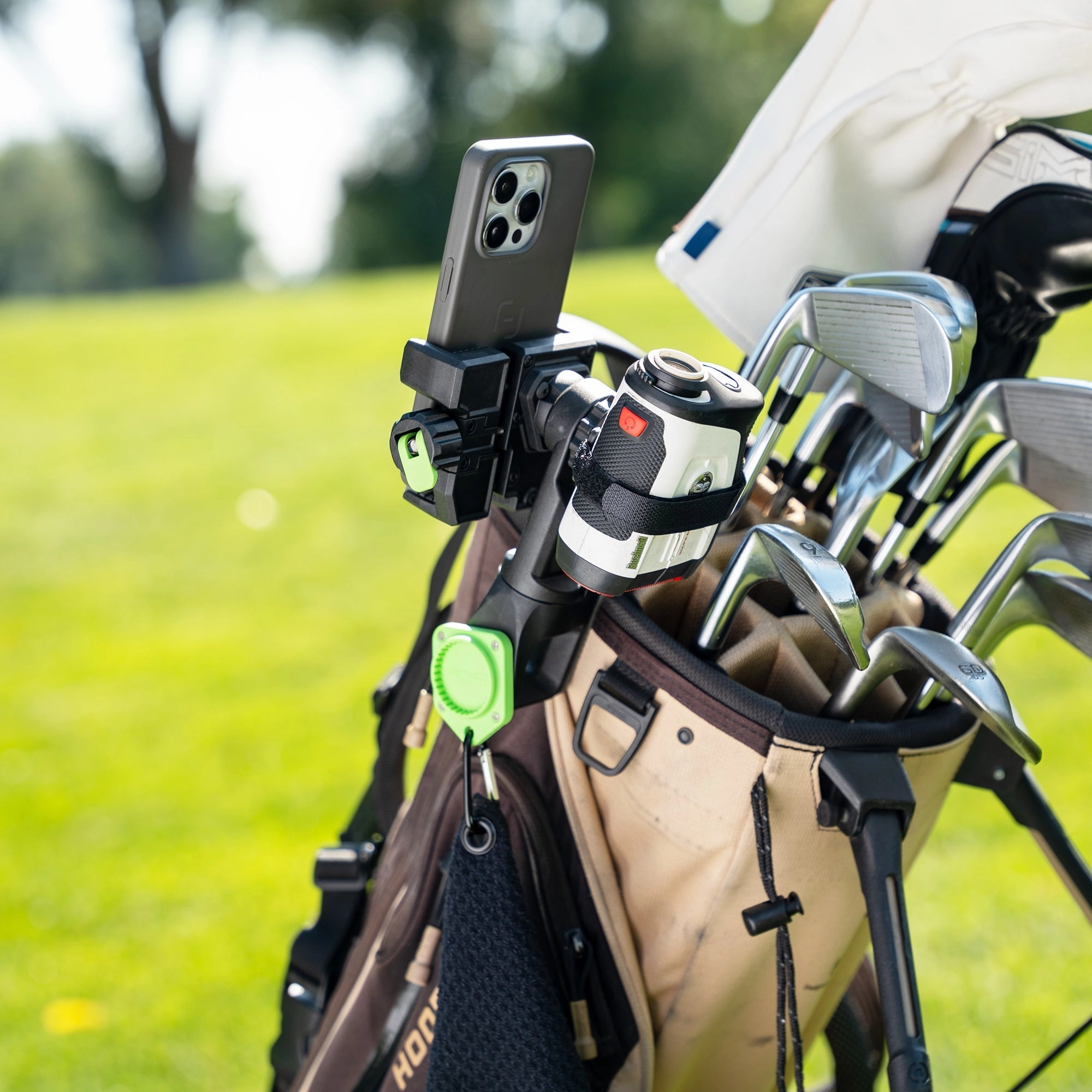CarryStack Magnetic Push Cart Phone Holder & Accessory Mount