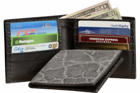 Charcoal Gray Elephant Bifold Wallet