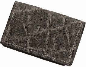Charcoal Gray Elephant Credit Card & Business Card Wallet