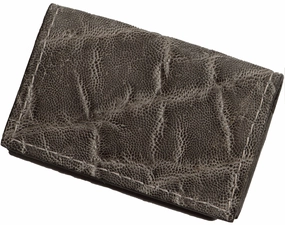 Charcoal Gray Elephant Credit Card & Business Card Wallet