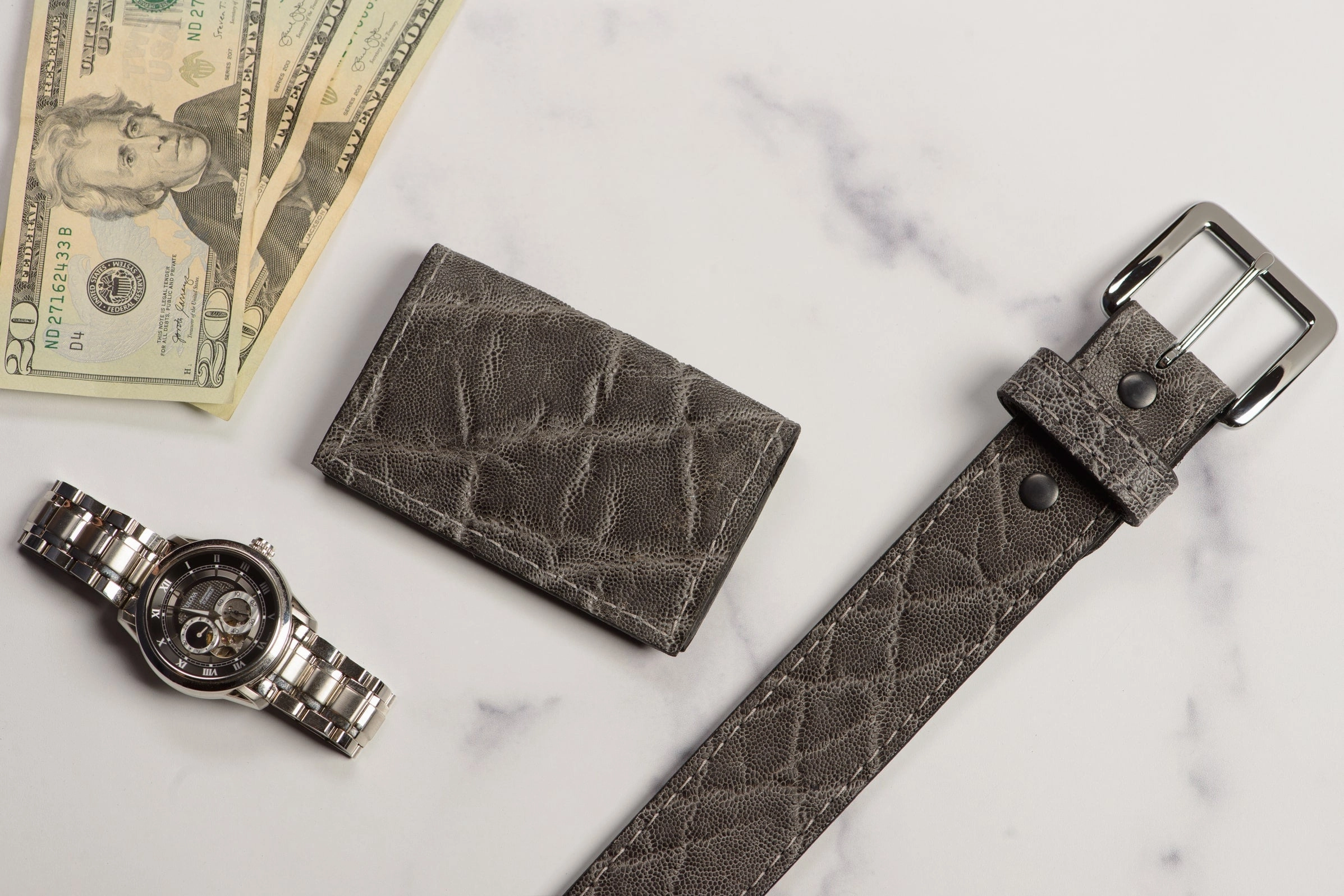 Charcoal Gray Elephant Credit Card & Business Card Wallet