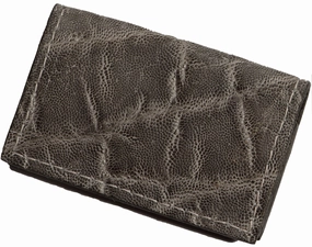 Charcoal Gray Elephant Credit Card & Business Card Wallet