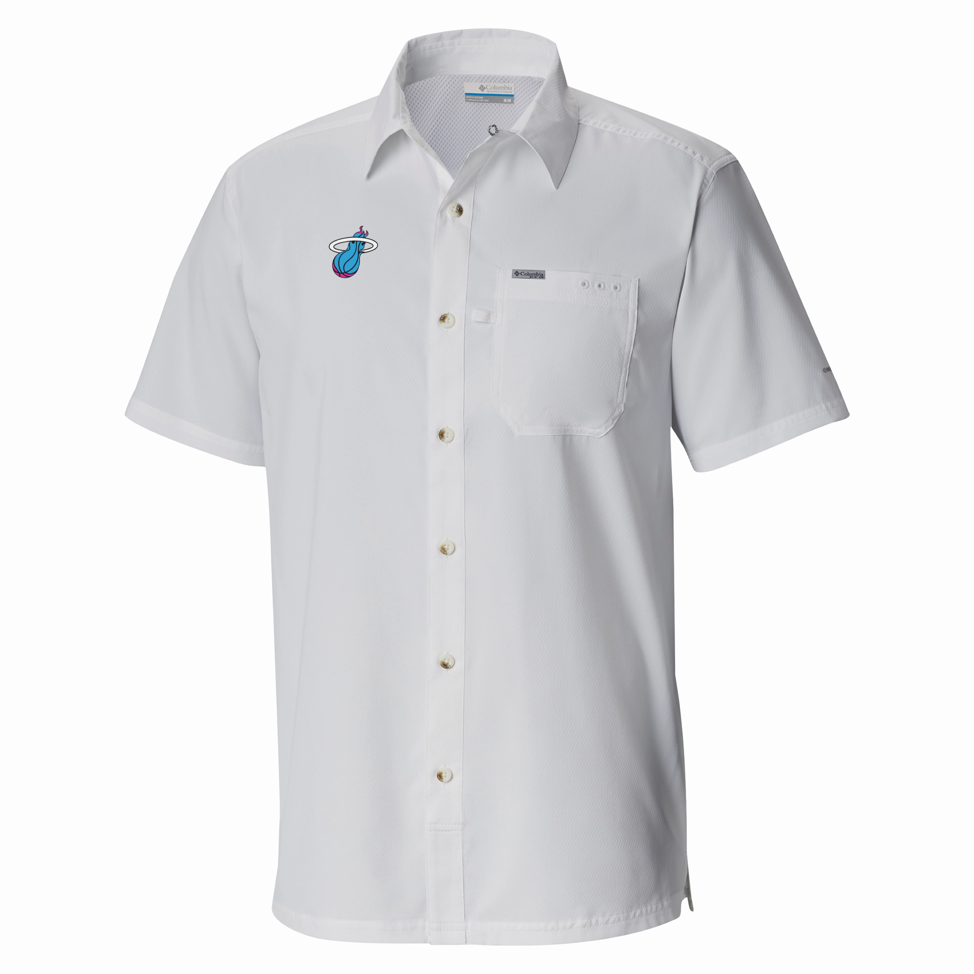 Columbia Miami HEAT Original Vice Logo Slack Tide Shirt