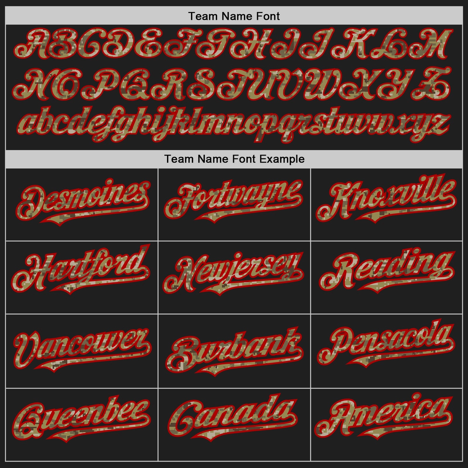Custom Black Camo-Red Authentic Baseball Jersey