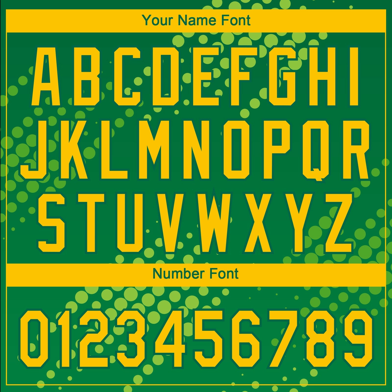Custom Neon Green Gold-Kelly Green 3D Pattern Design Authentic Baseball Jersey