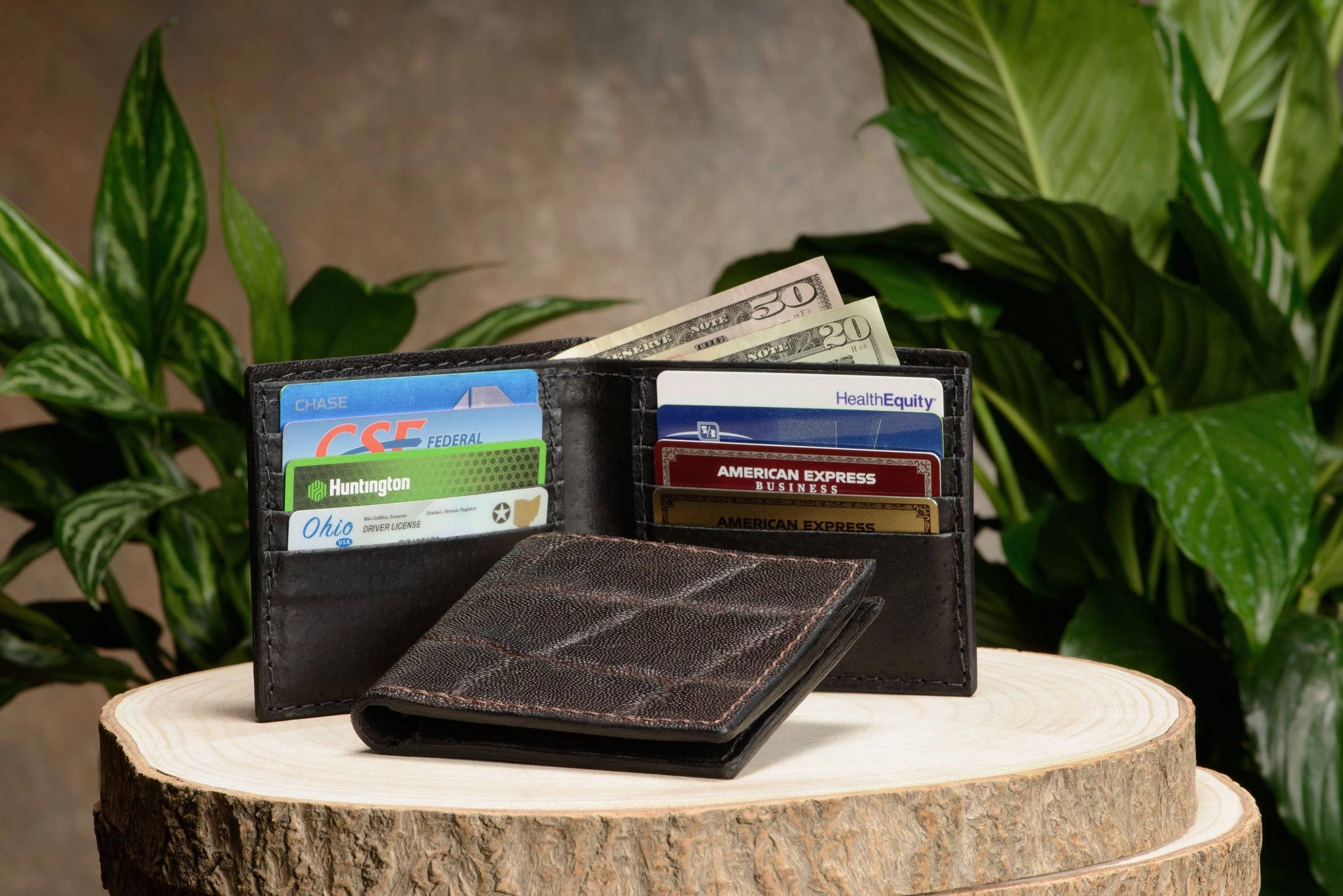 Dark Brown Elephant Bifold Wallet
