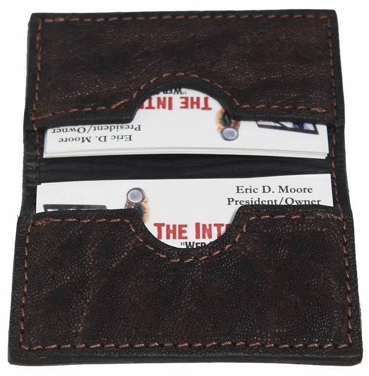 Dark Brown Elephant Credit Card & Business Card Wallet