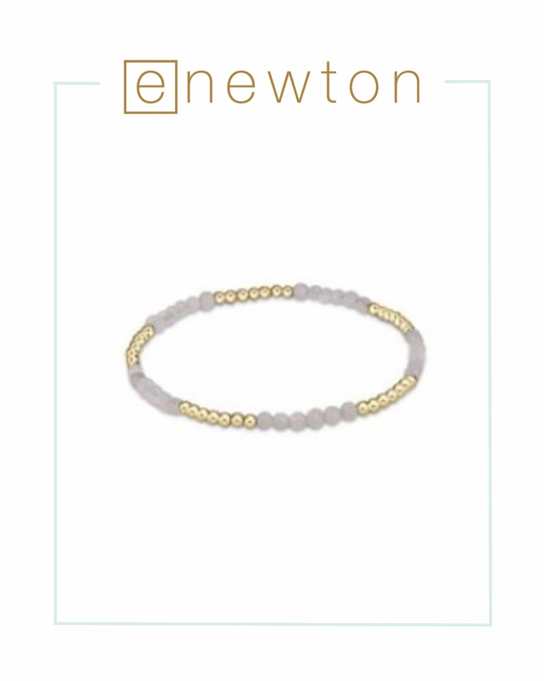 E Newton Blissful Pattern 2.5mm Bead Bracelet - Labradorite