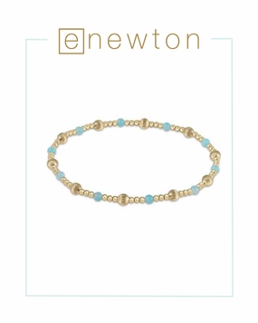 E Newton Dignity Sincerity Pattern 4mm Bead Bracelet - Amazonite