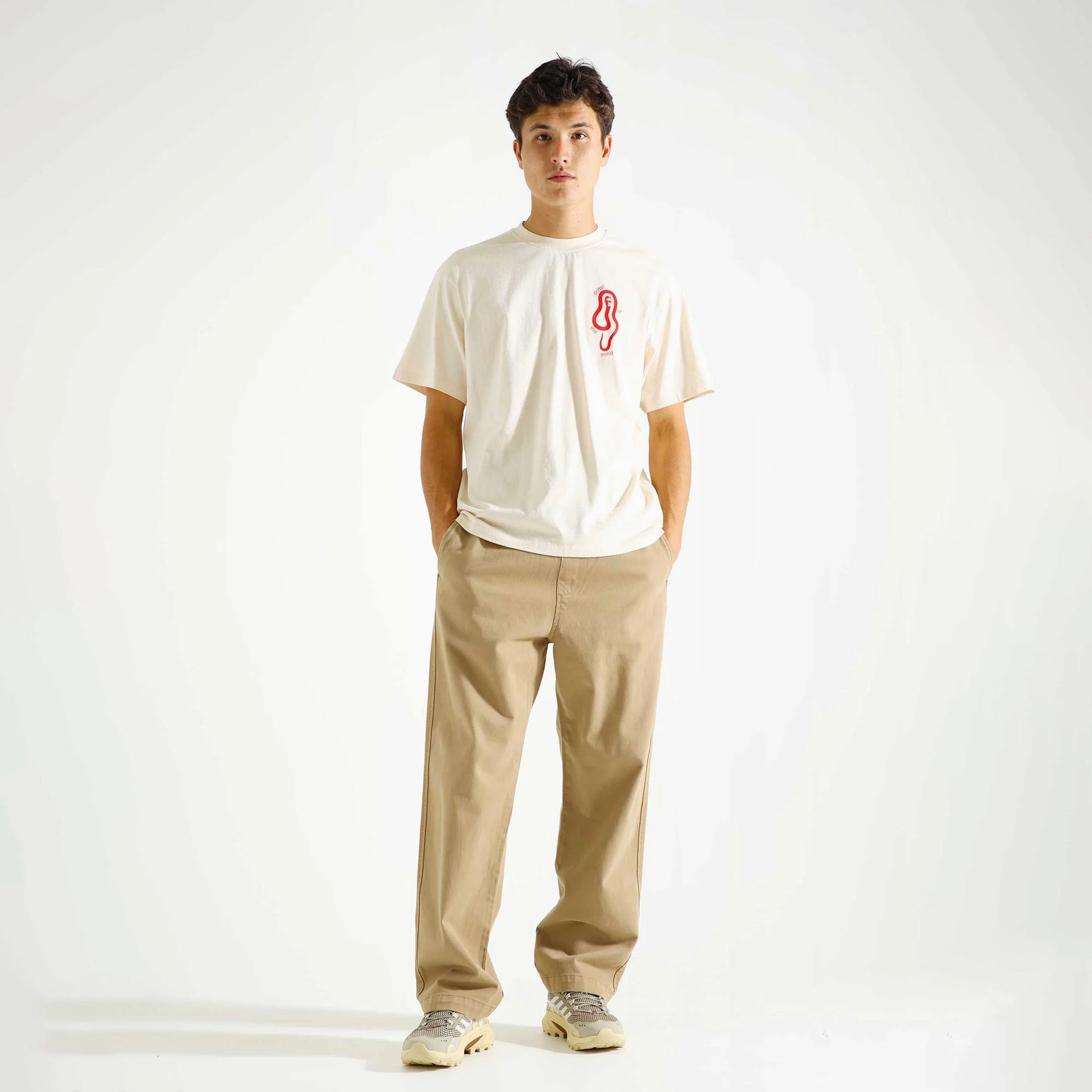 EDWIN | MIND DRIFTER T-SHIRT { WHITECAP GRAY