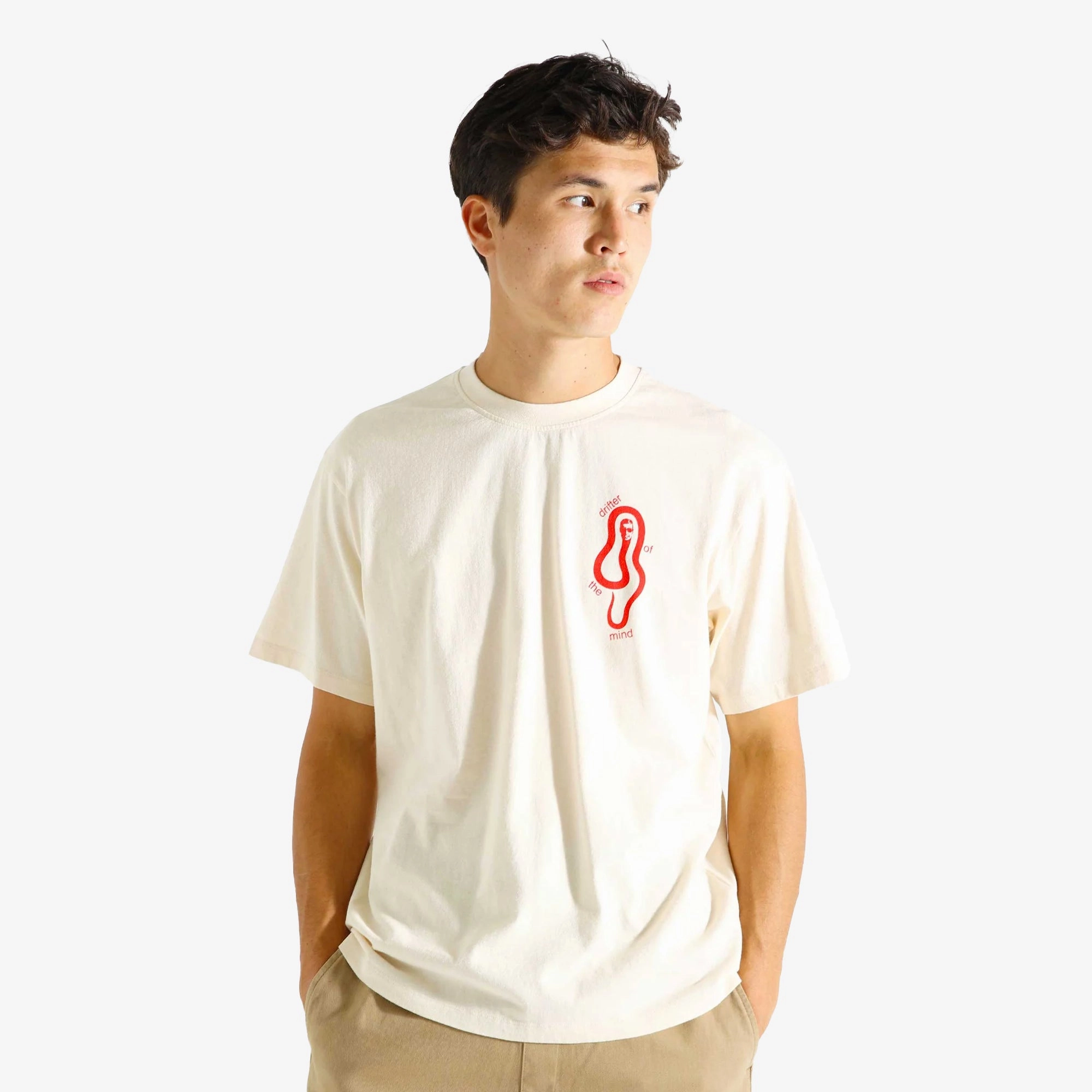 EDWIN | MIND DRIFTER T-SHIRT { WHITECAP GRAY