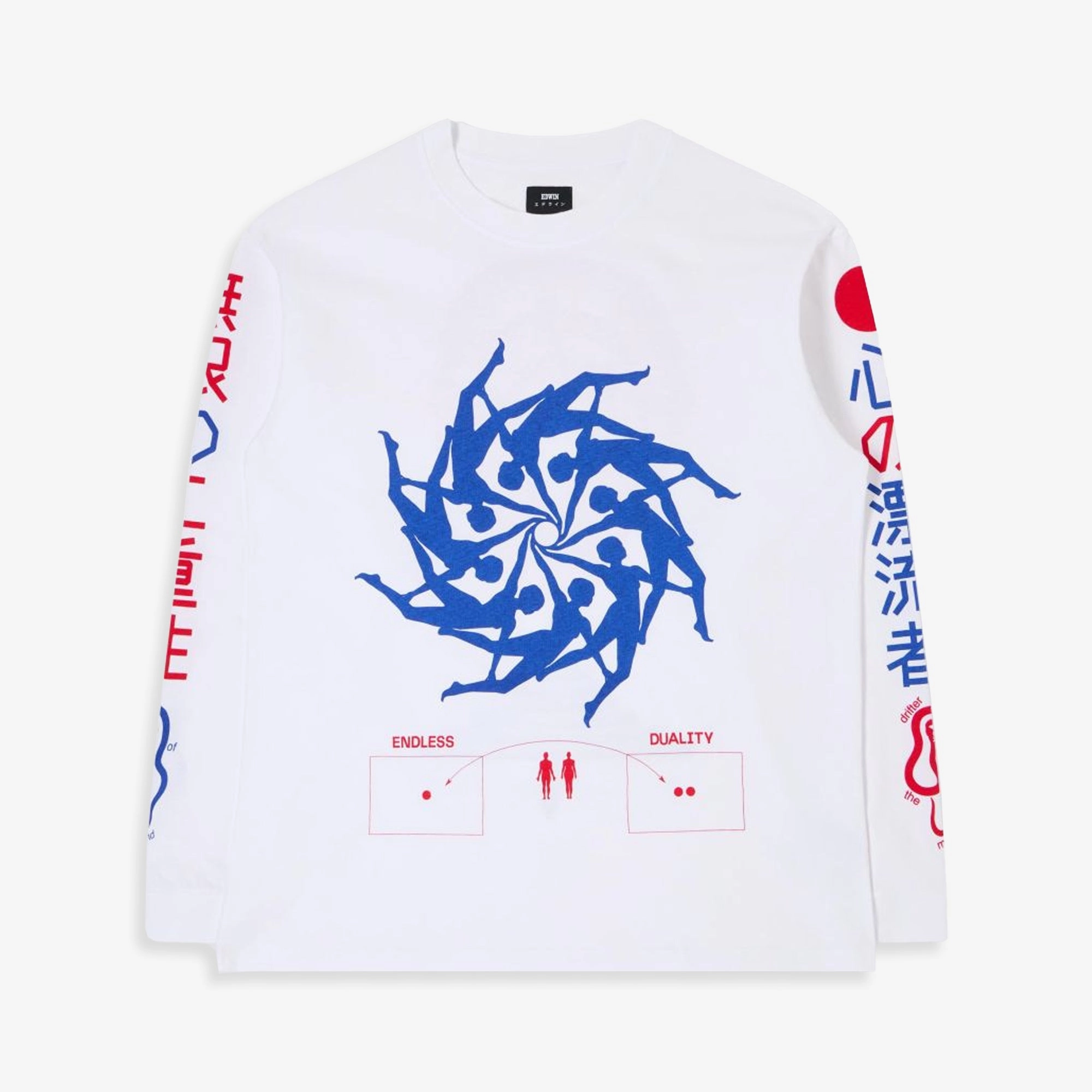EDWIN | MIND DRIFTER T-SHIRT LS { WHITE