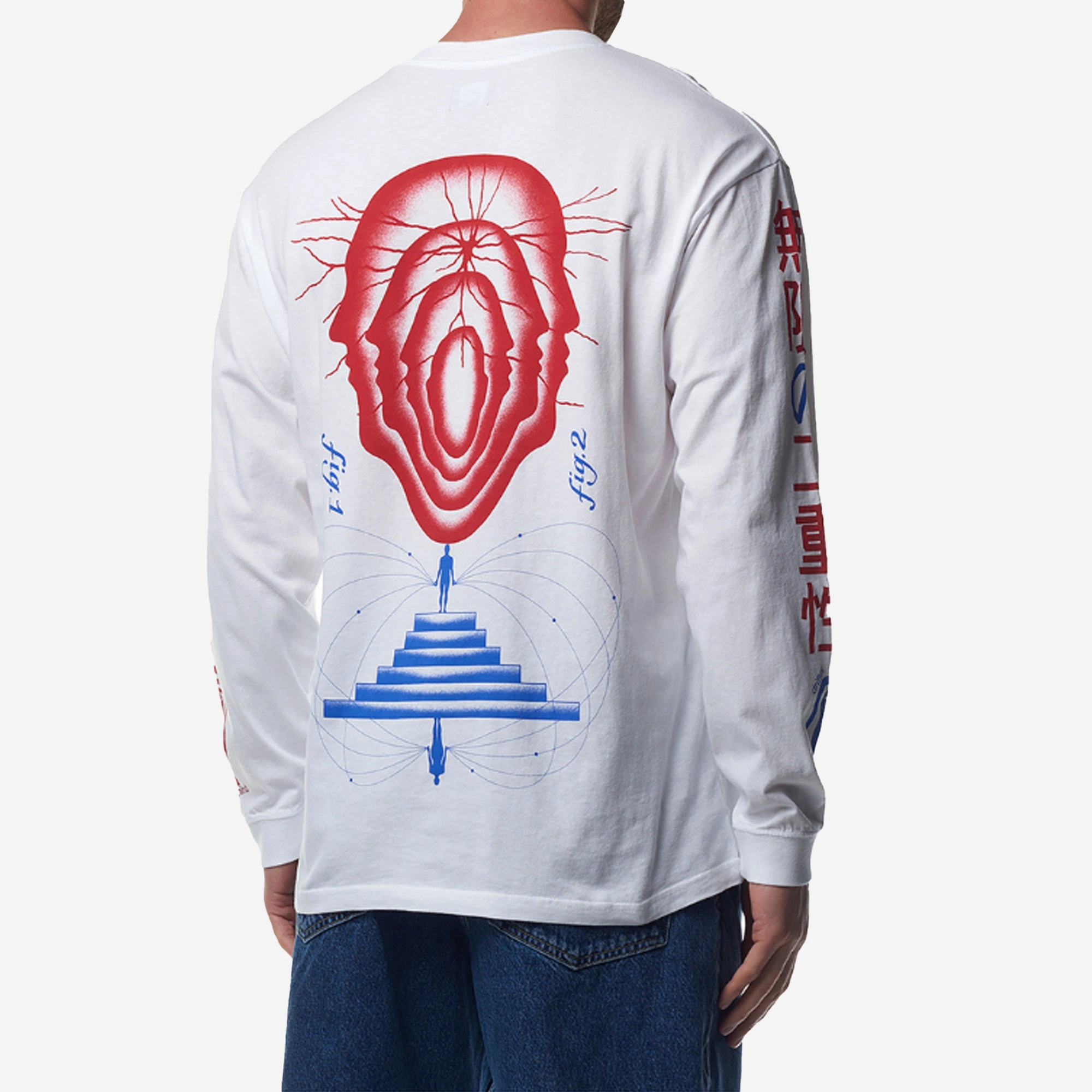 EDWIN | MIND DRIFTER T-SHIRT LS { WHITE