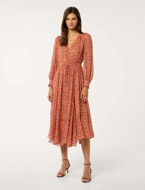Eve Long Sleeve Midi Dress