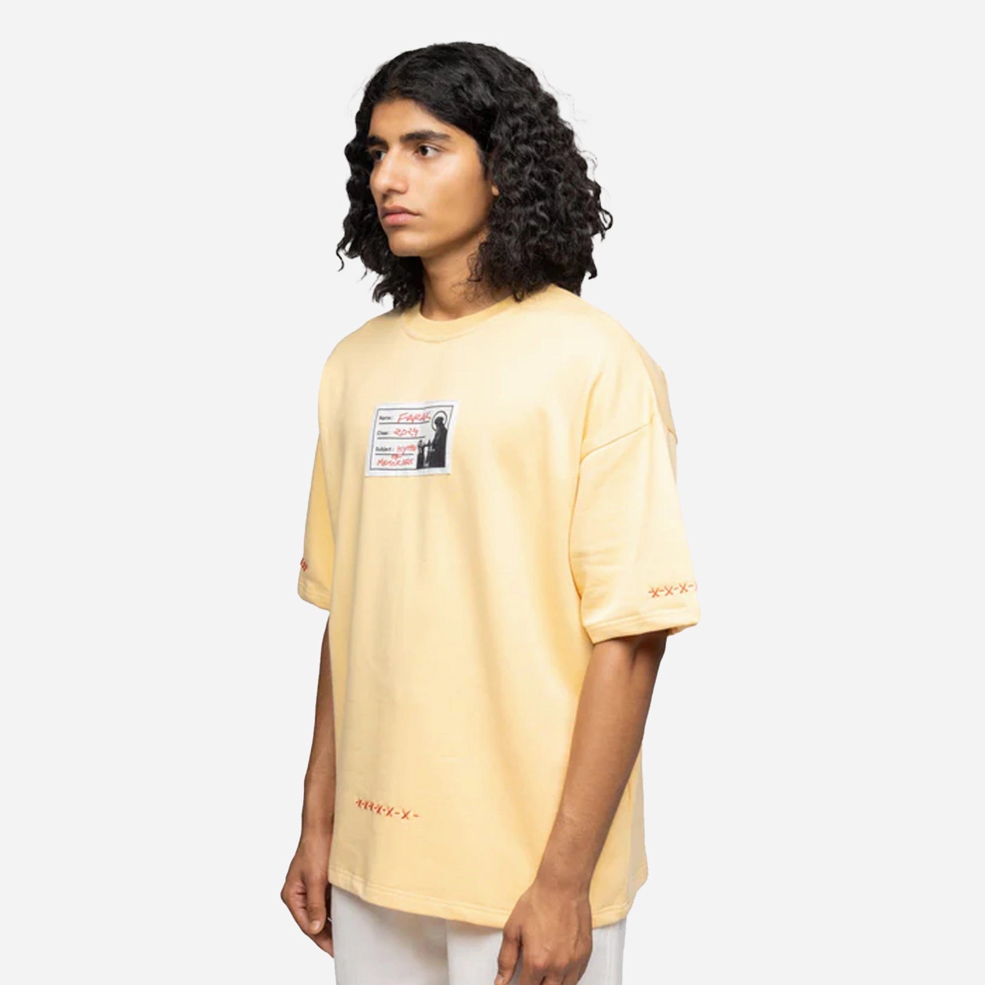 F A R A K | CALL OF FICTION 2.0 T-SHIRT { BEIGE/BEIGE