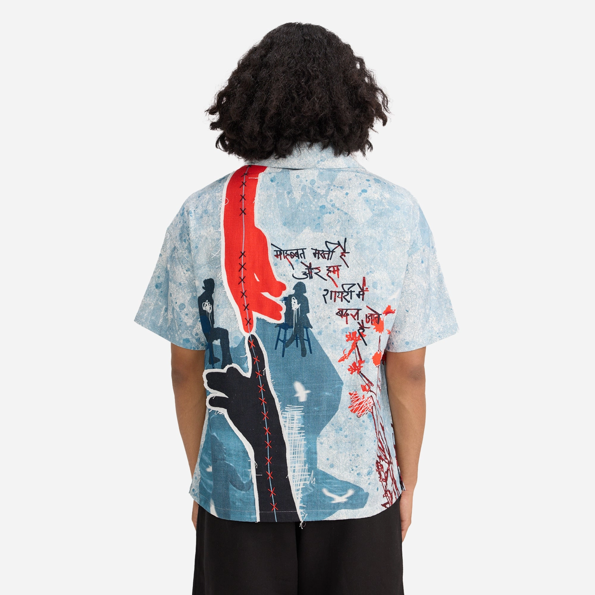 F A R A K | FLEETING MEMORIES SHIRT { BLUE/BLUE