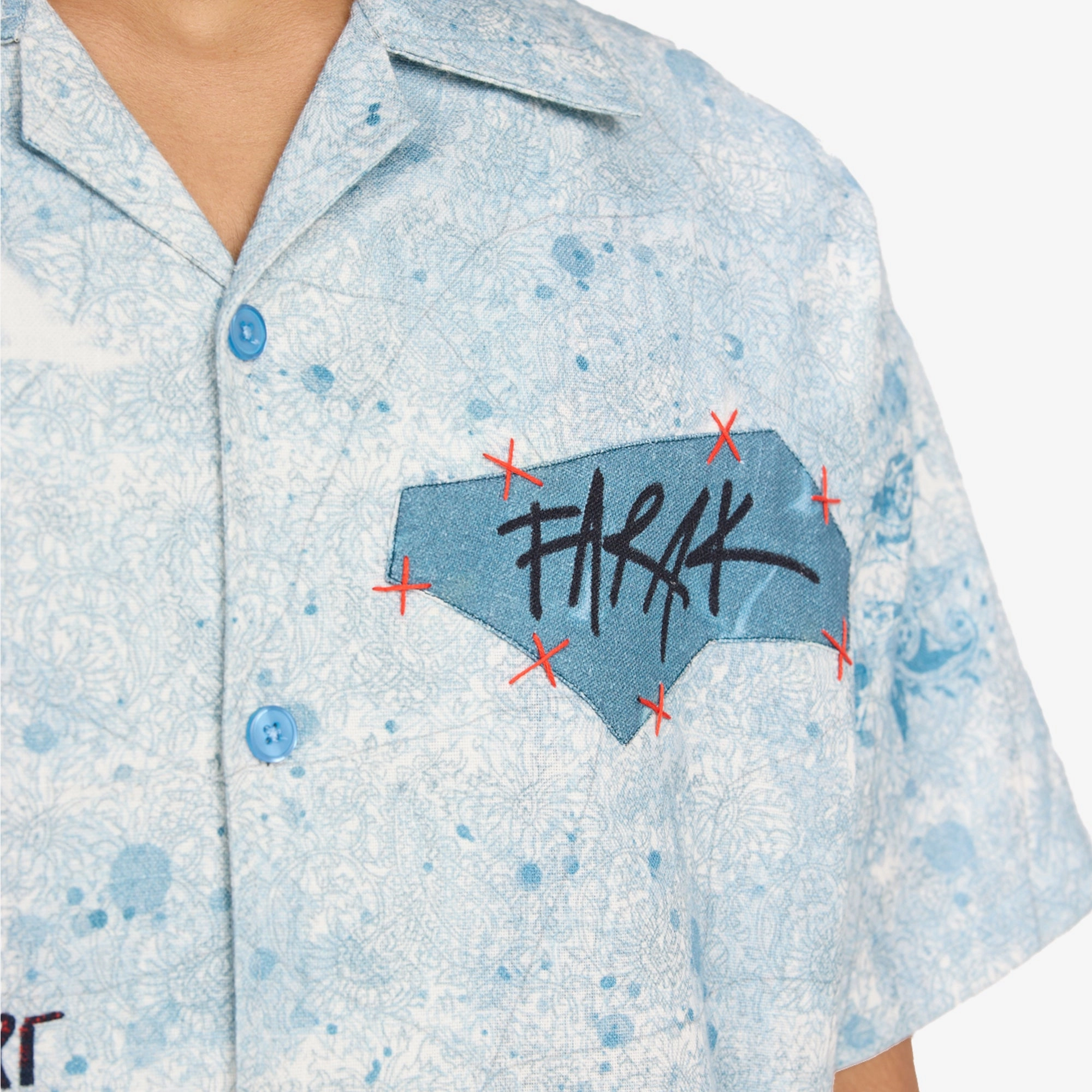 F A R A K | FLEETING MEMORIES SHIRT { BLUE/BLUE