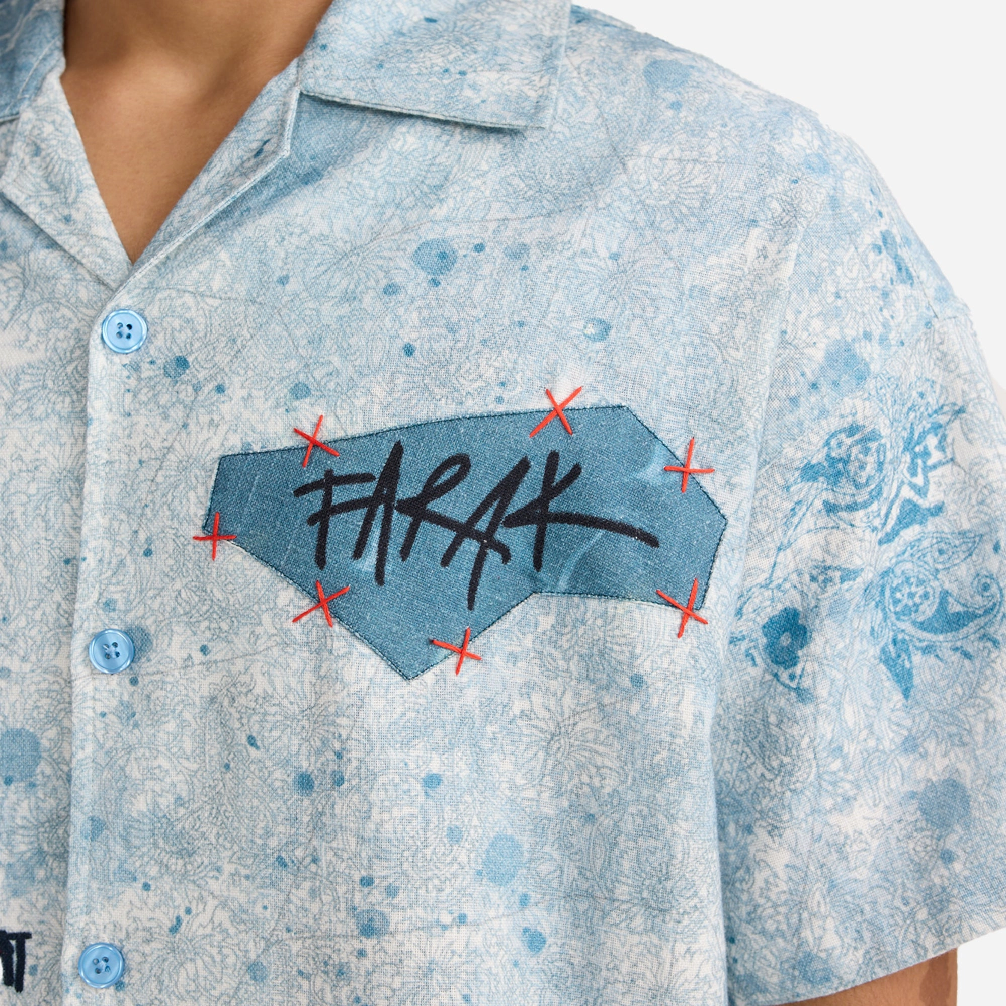 F A R A K | FLEETING MEMORIES SHIRT { BLUE/BLUE
